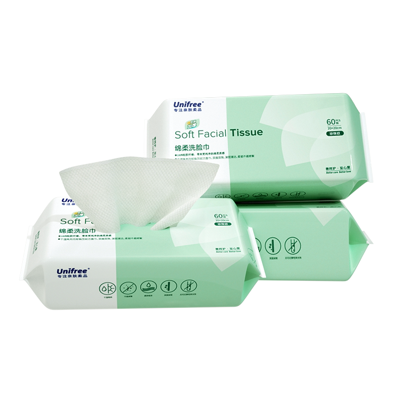unifree洗脸巾一次性加大加厚3包