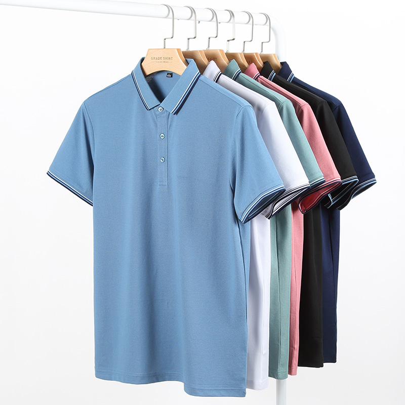 红豆舒适透气商务纯色Polo衫