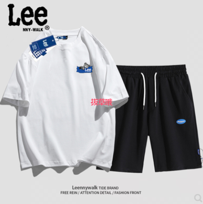 49.9元包邮！ Lee联名窾 男士运动休闲套装两件套