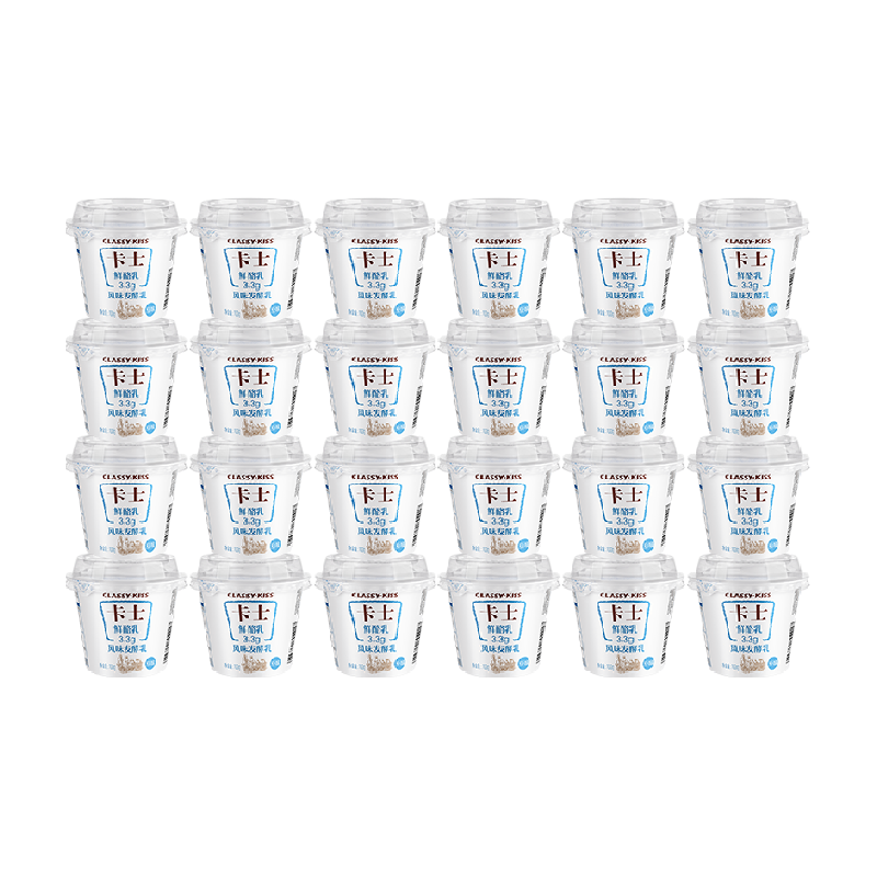 卡士原味鲜酪乳100g*24杯