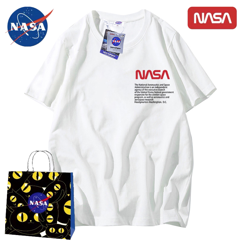 nasa联名旗舰店官网新款宽松短袖T恤男