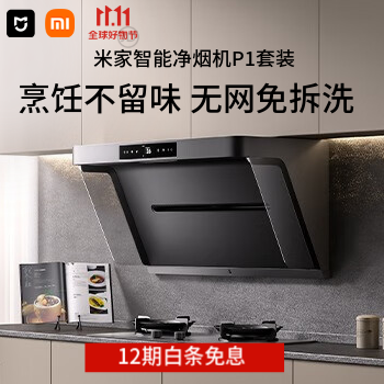 京东 小米净烟机系列 12期白条免息