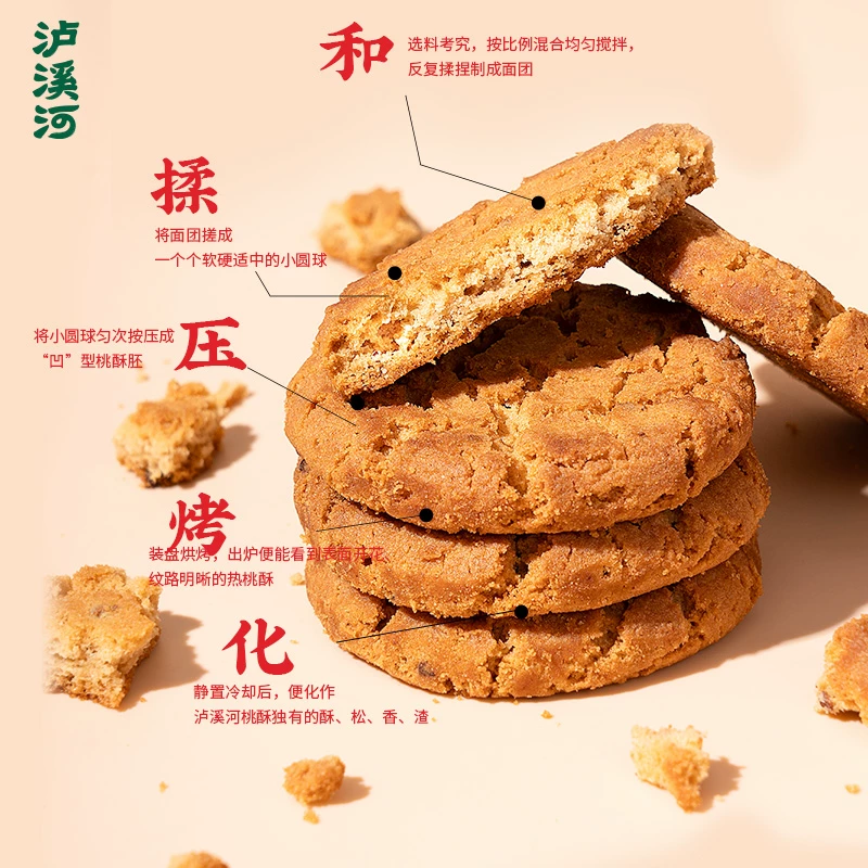泸溪河红枣泥桃酥480g