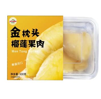 119.5元包邮！泰国金枕头冷冻榴莲肉300g*5件