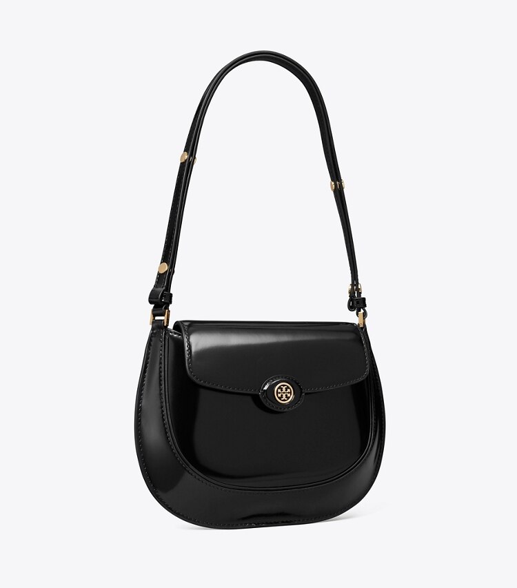 tory burch Robinson Spazzolato Small Flap Bag