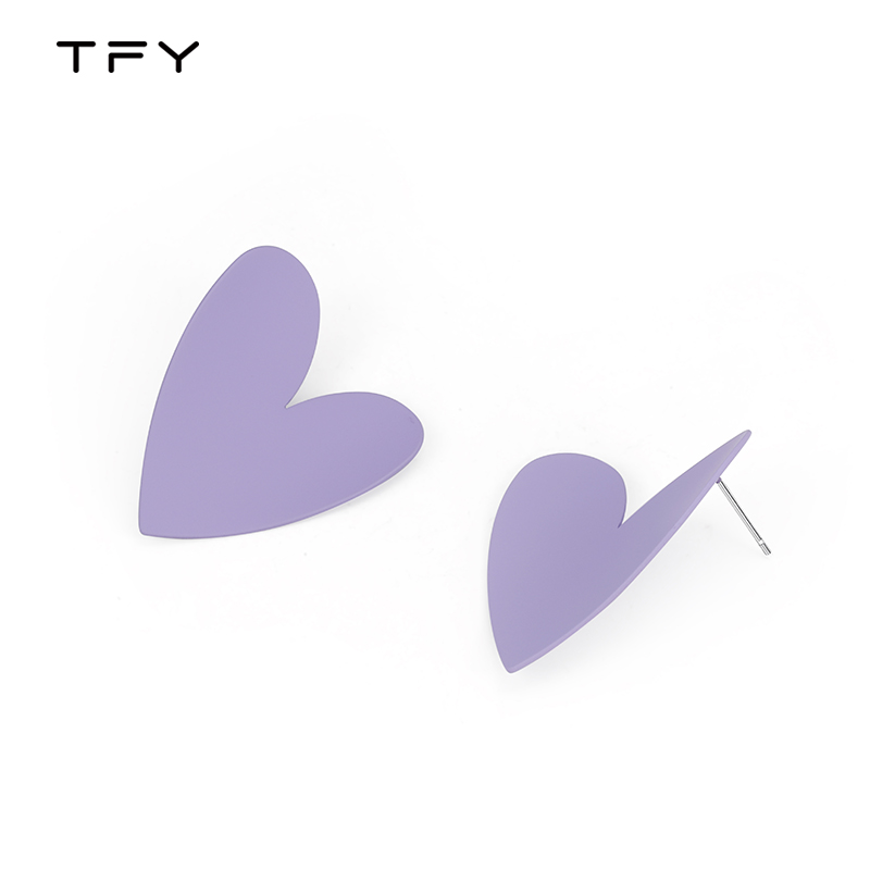 【蜜蜂服饰节】糖果色爱心耳环