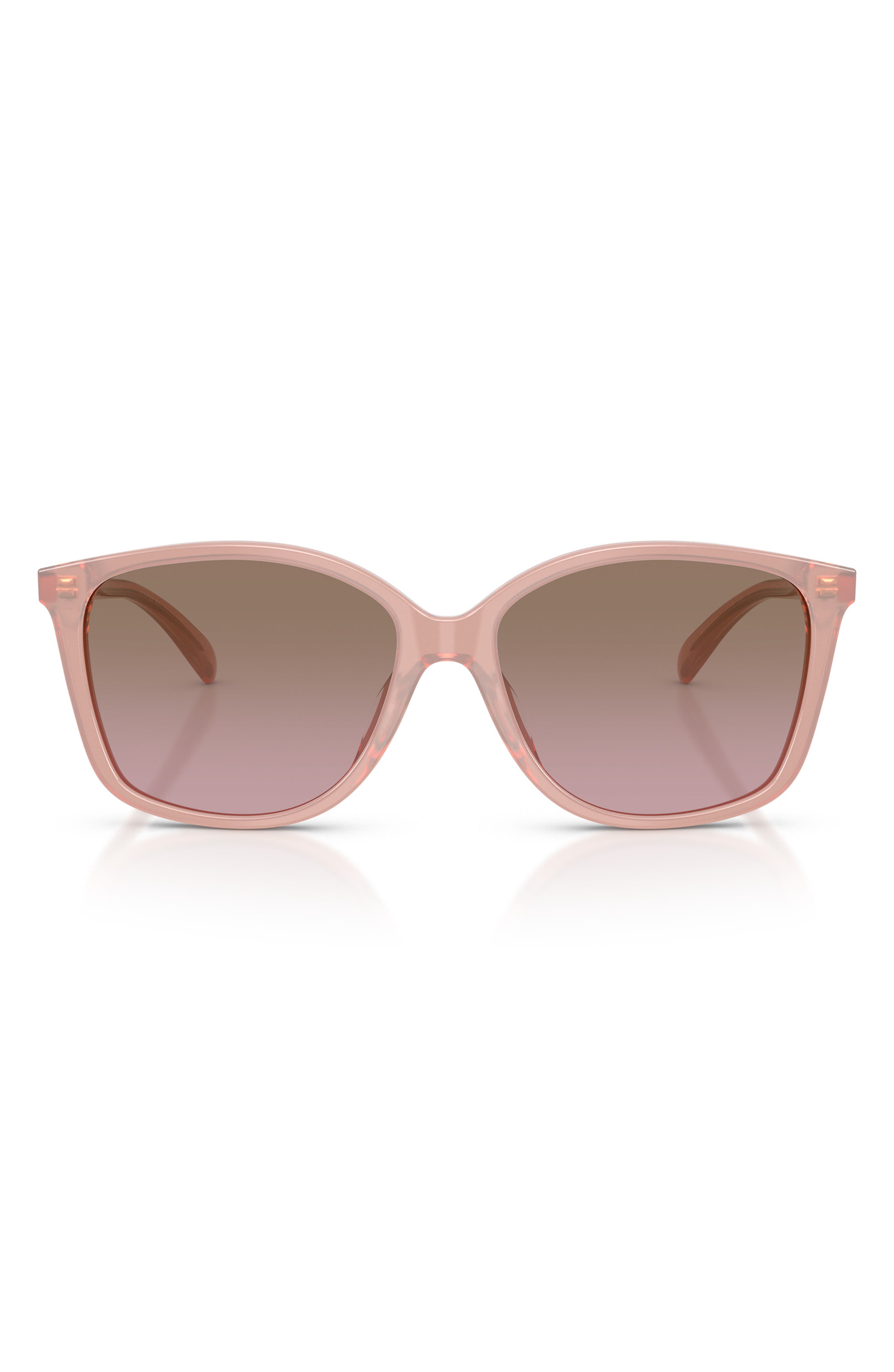 COACH 57mm Universal Fit Polarized Square Sunglasses