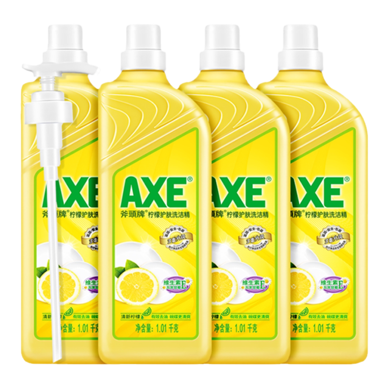 AXE斧头牌洗洁精1.01kg*4瓶+500g贈