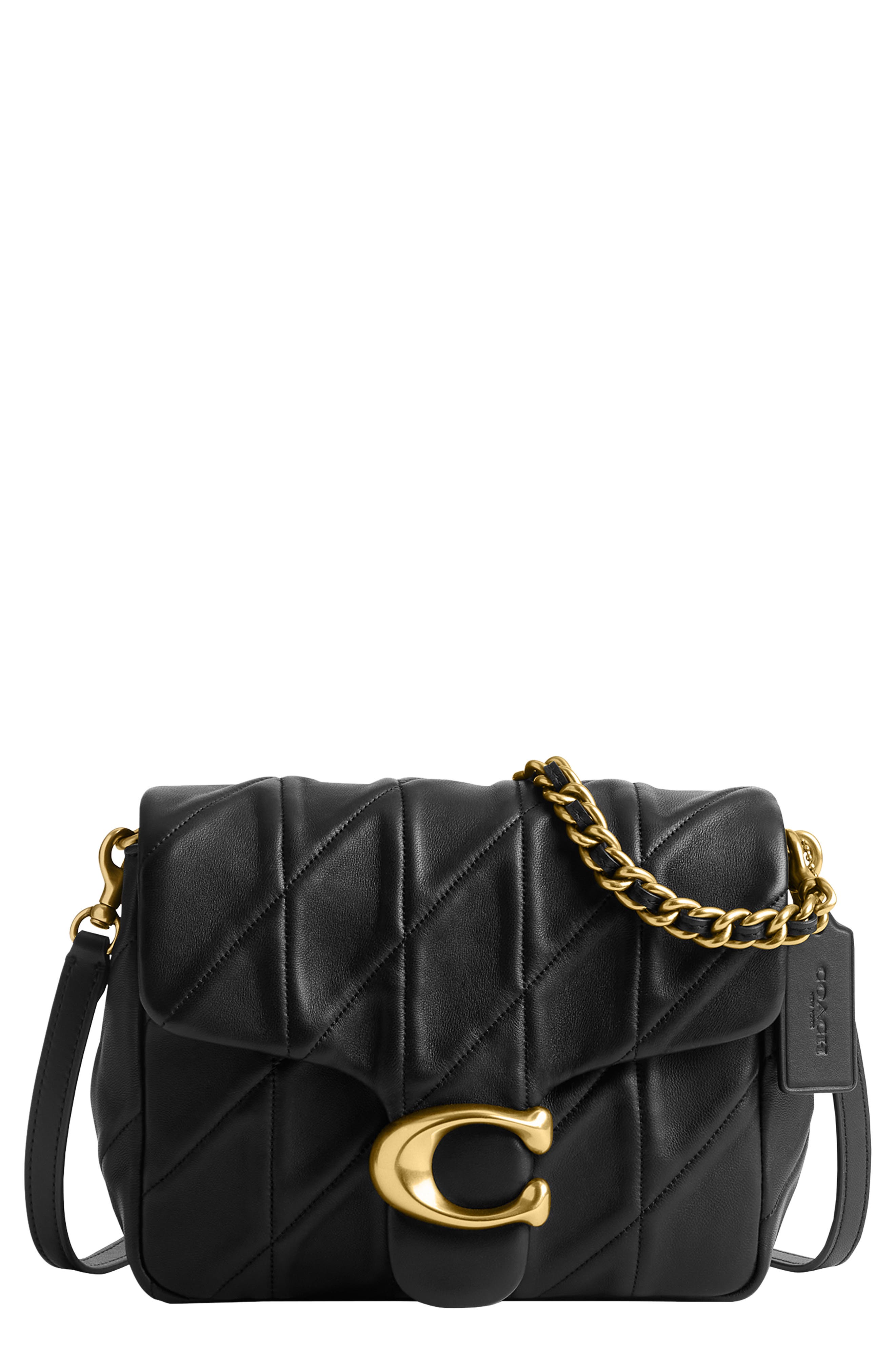 COACH Times Logo Quilted蔻驰单肩包 Black