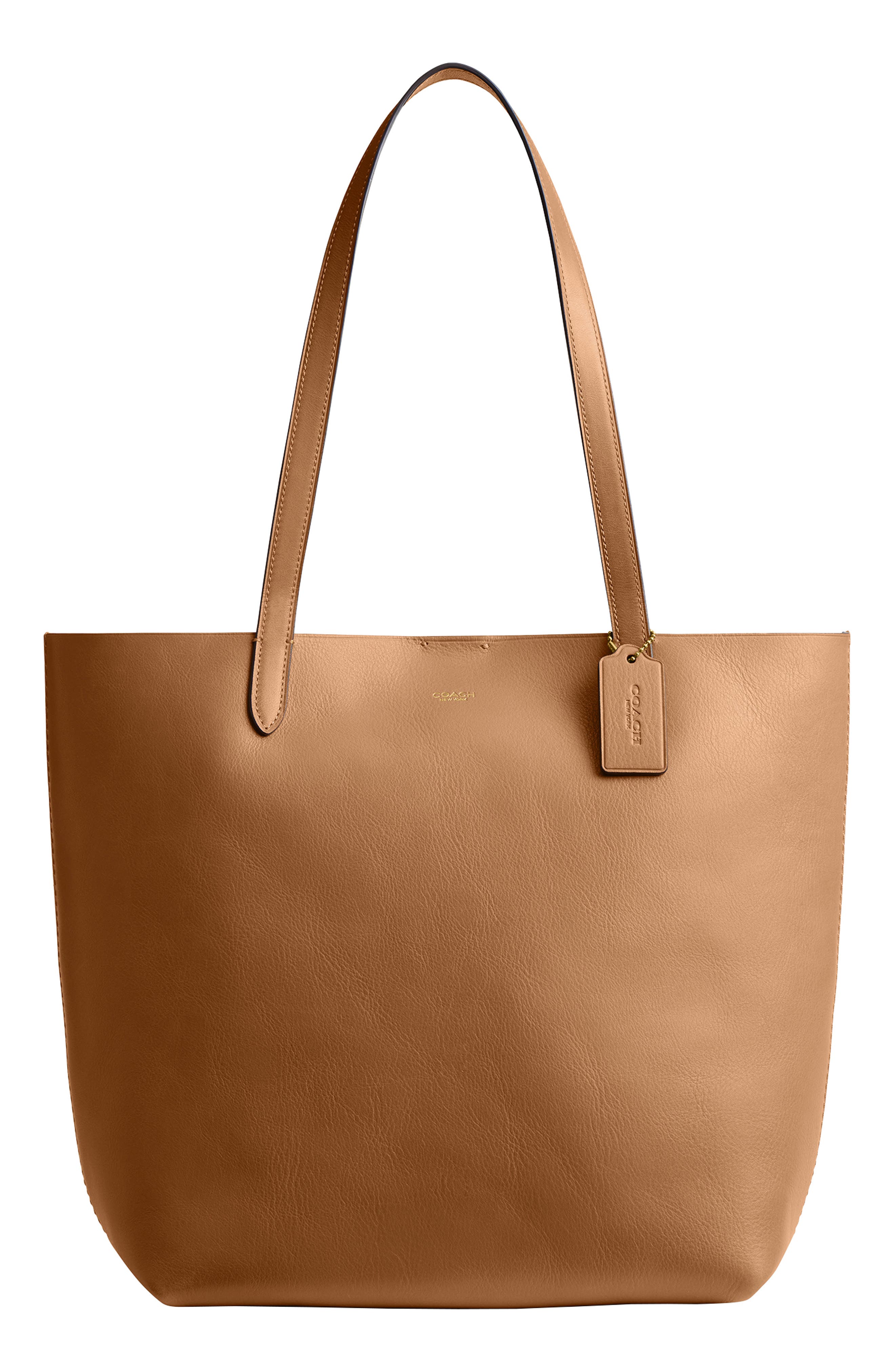 COACH manhattan natrual grain leather tote