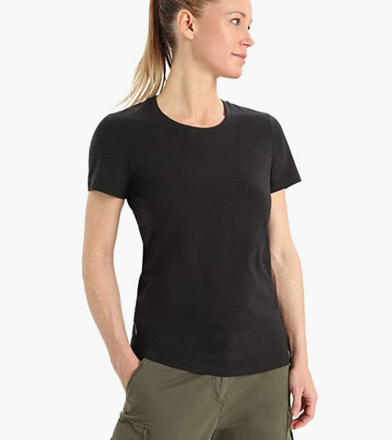 Icebreaker Merino 女式*经典短袖羊毛 T 恤基本款休闲衬衫