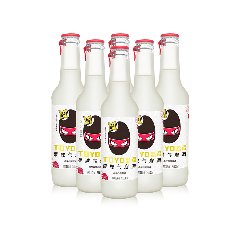 【旗舰店！】奥兰忍者果味气泡酒265ml*6瓶