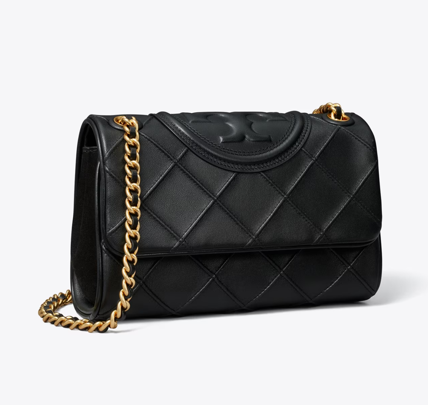 Tory Burch 汤丽柏琦Fleming soft单肩斜挎包Black