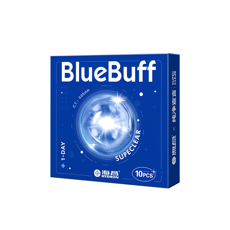 海昌蓝buff日抛30片隐形近视眼镜