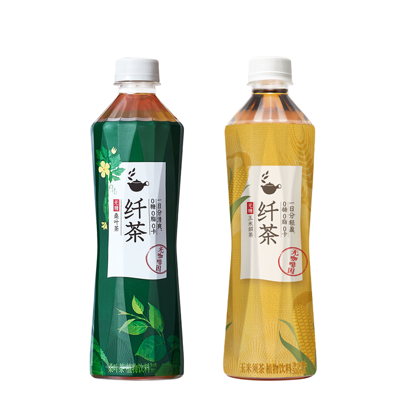元气森林出品纤茶无糖0卡饮料500ml*12瓶