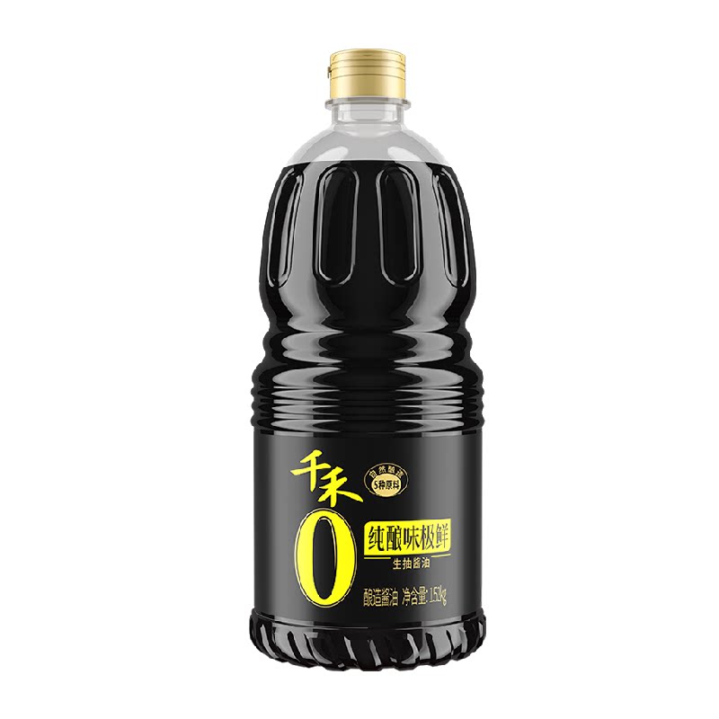 【详情优惠】千禾0生抽酱油零添加味极鲜1.52kg调料炒菜凉拌大瓶