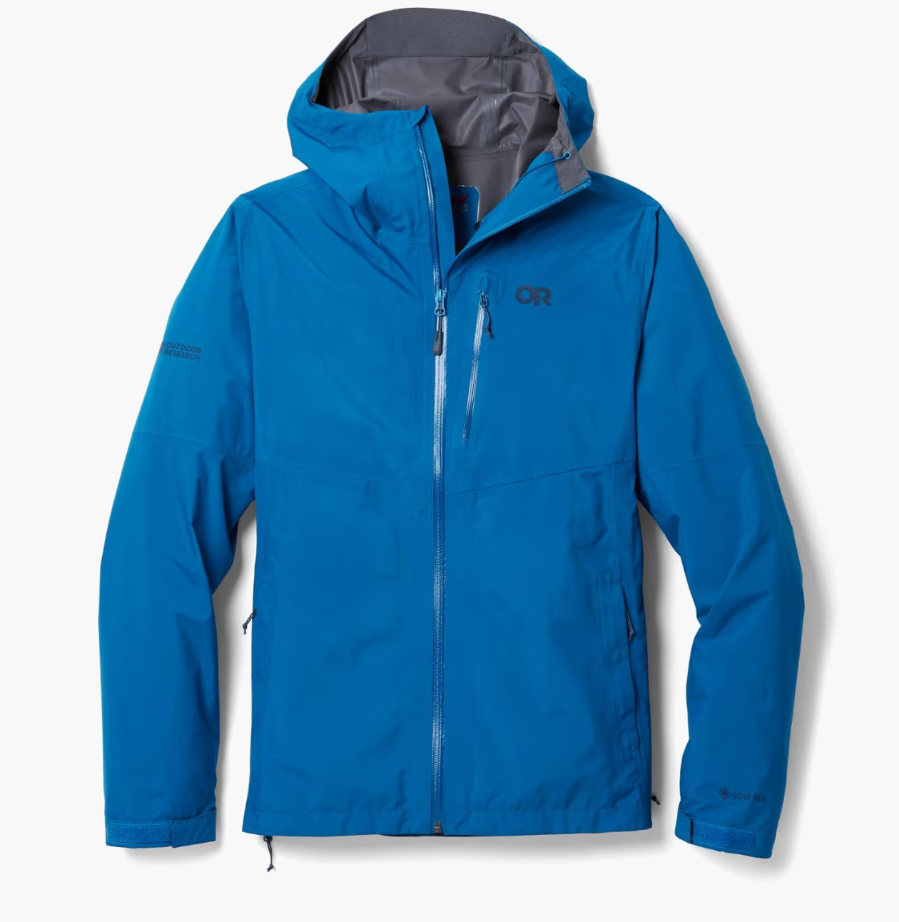 Outdoor Research Foray II Rain Jacket tested during backpacking showing premium athletic fit