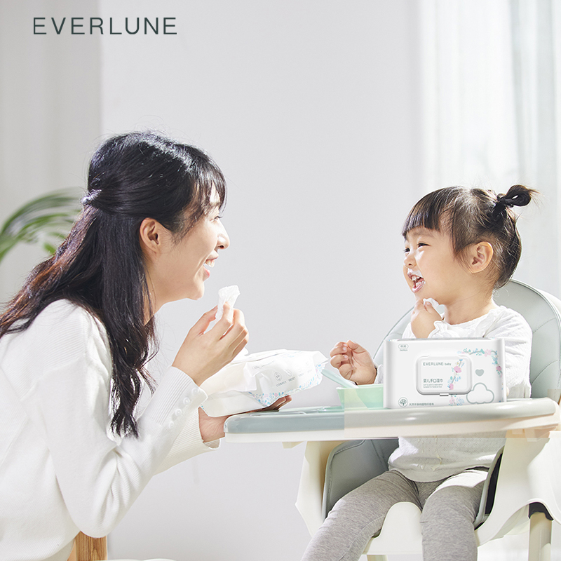 【80抽*6包】EVERLUNE婴儿湿巾