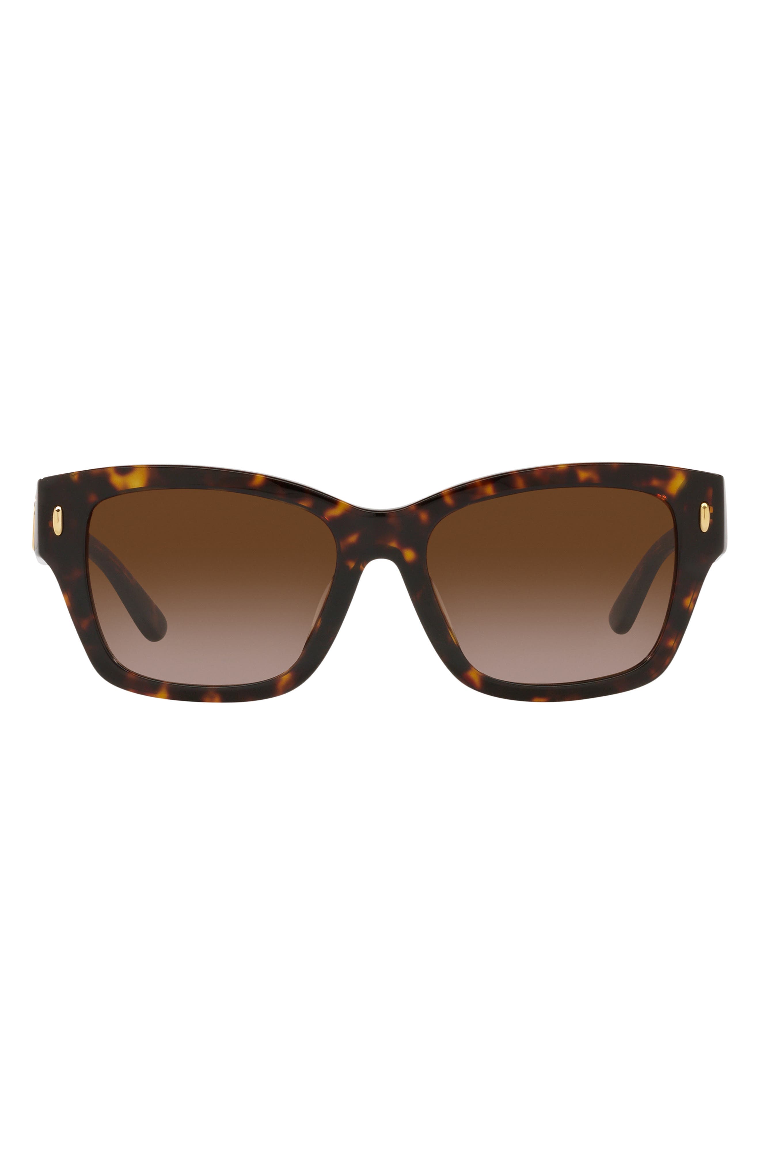 Tory Burch 53mm Gradient Rectangular Sunglasses