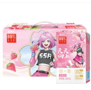 27.97元包邮！蒙牛 酸酸乳草莓味250ml*24盒