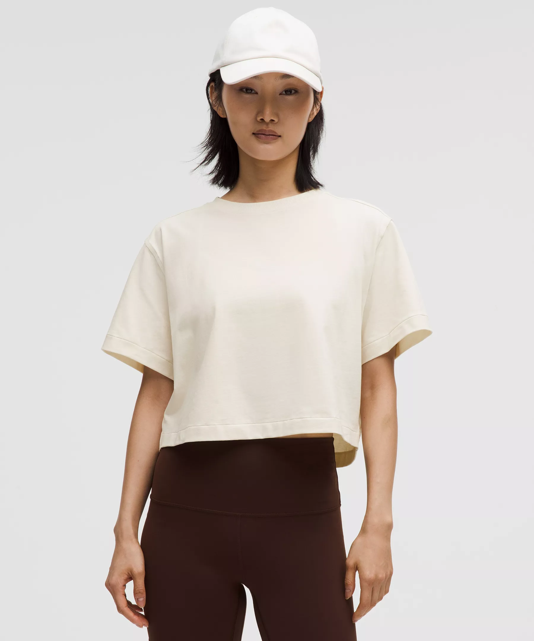 Lululemon All Yours Organic Cotton女士T恤 Light Ivory S