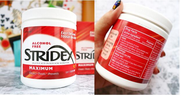 Stridex一步缓解无酒精痘痘软贴90片 折后 5 7 约40元 拔草哦
