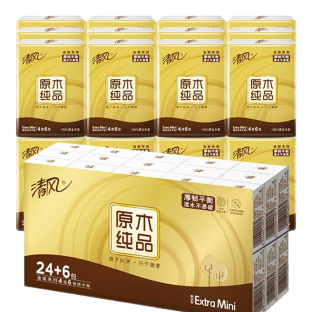 6.9元包邮！清风 便携型手帕纸 30包