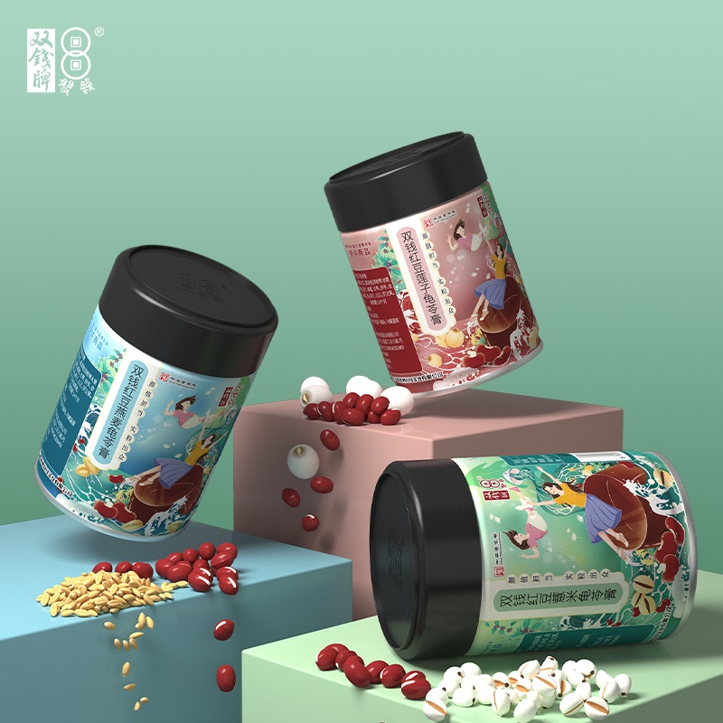 双钱牌！零脂代餐杂粮龟苓膏200g*3罐
