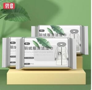 3.9元包邮！碧c 羽绒服免洗清洁湿巾12片*3包