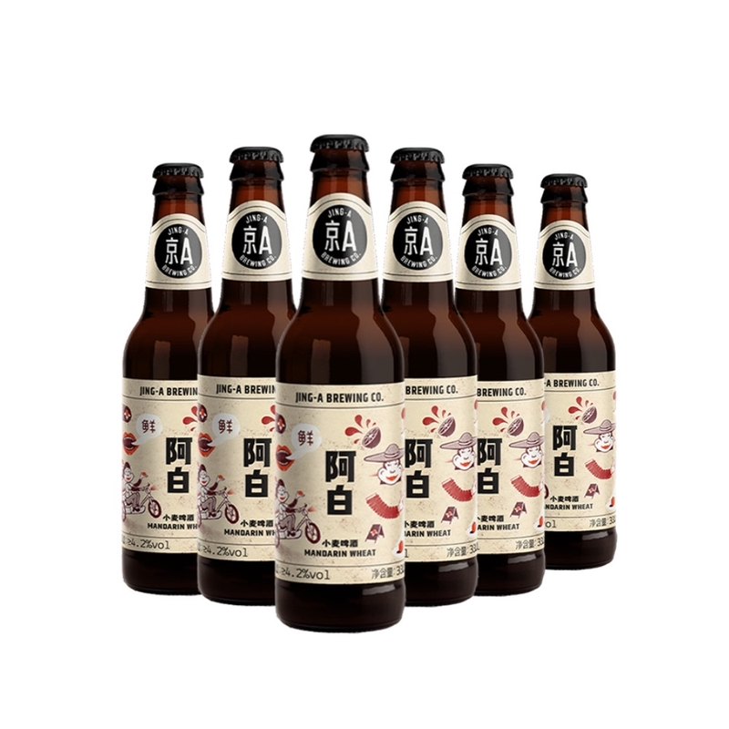 京A啤酒阿白330ml*6瓶小麦比利时风味整箱装