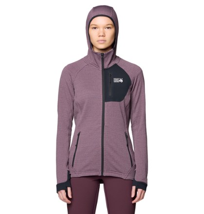 Mountain Hardwear Polartec Power Grid Full-Zip Fleece Hoodie - Women's