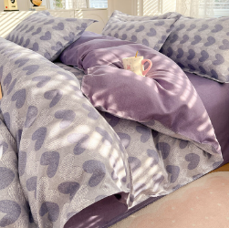 69元包邮！無印良品 亲肤磨毛印花床上四件套150*200cm