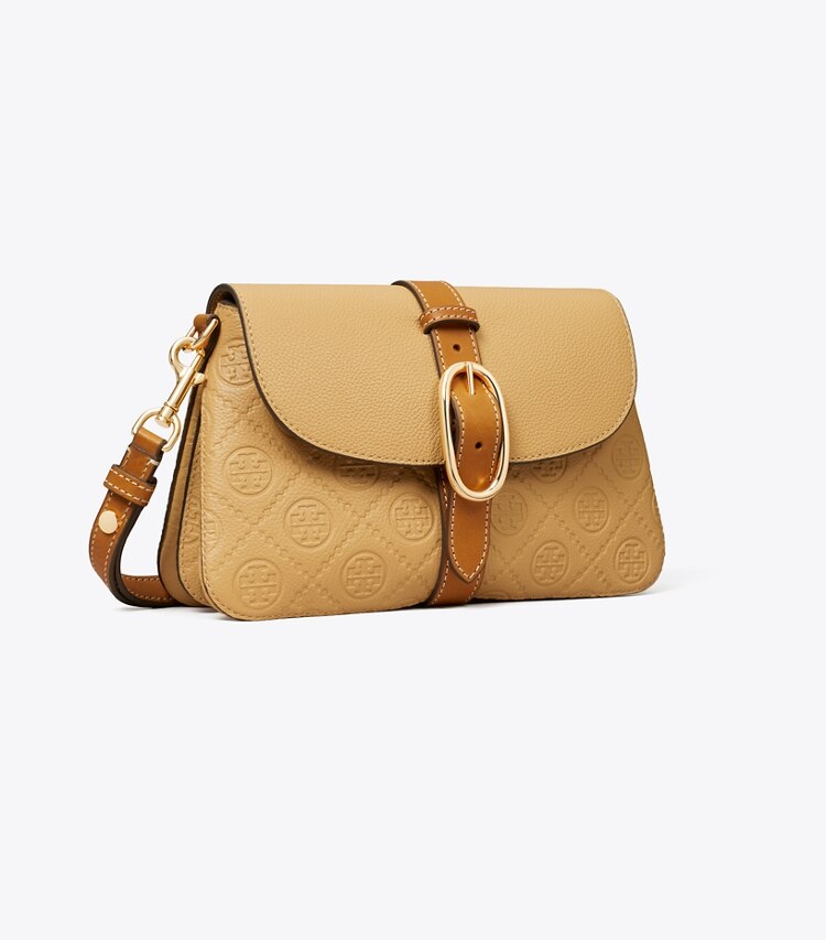 tory burch T Monogram Pebbled Soft 单肩包