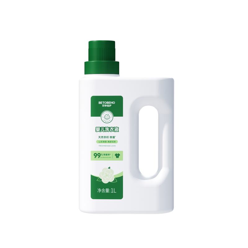 孩子王贝特倍护婴儿洗衣液儿童新生宝宝专用大人内衣裤茶籽抑菌1L
