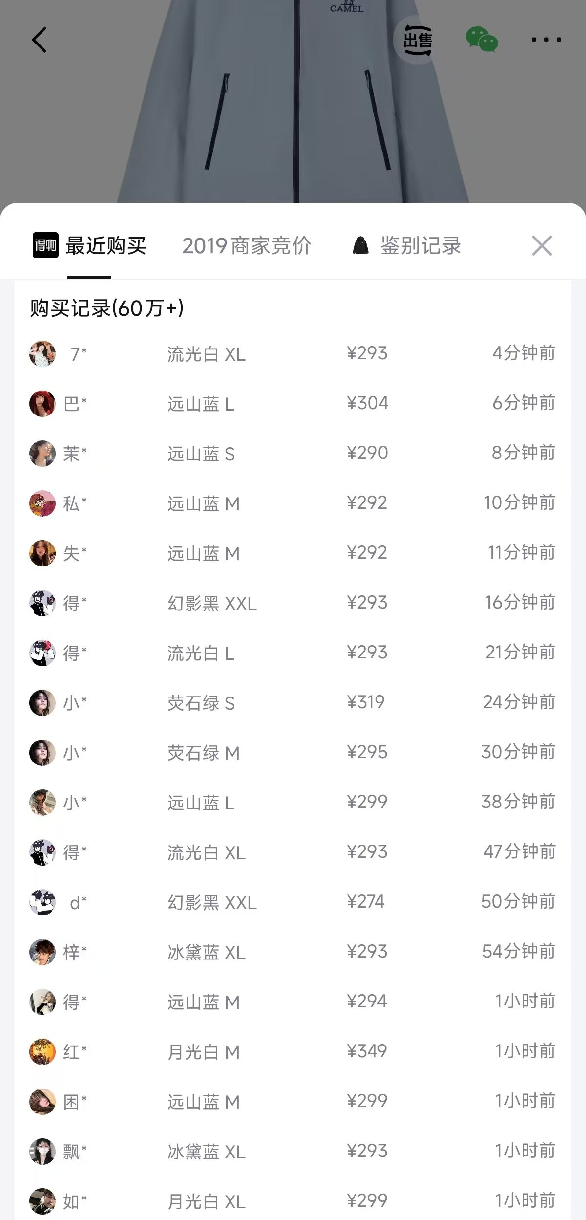 骆驼行侠冲锋衣到手203元，得物秒卖爆款