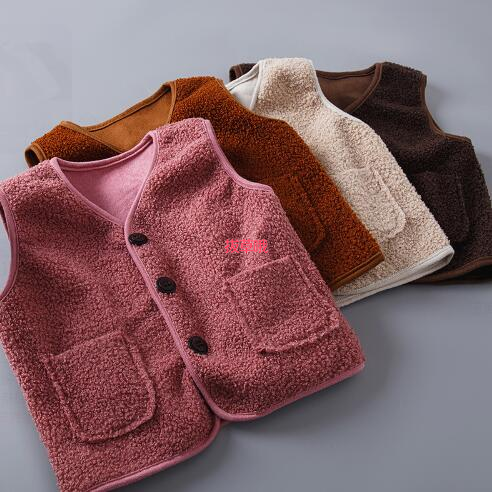 9.9元包邮！儿童泰迪绒开衫马甲