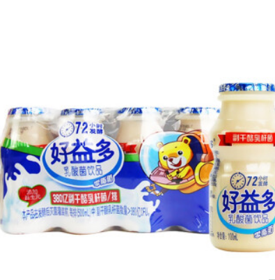 1.9元！好益多 乳酸菌饮品100ml*5瓶