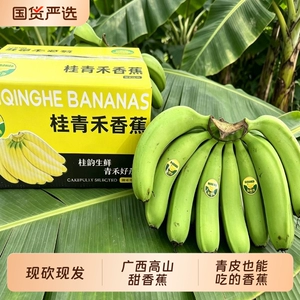 广西高山青皮香蕉现摘现发自然熟香甜软糯整箱新鲜应季水果单根