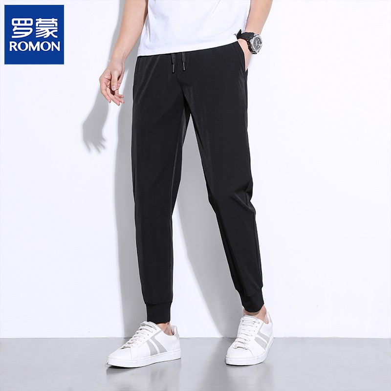【JD专卖店】罗蒙  休闲裤男 黑色 M