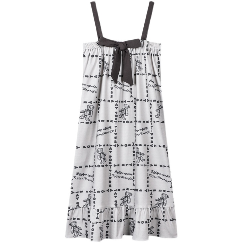 【浪莎】夏季少女睡裙无袖吊带公主裙a字裙