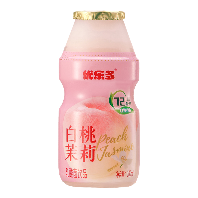 优乐多白桃茉莉益生菌乳酸菌含乳早餐饮品