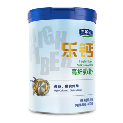 98元包邮！君乐宝 乐钙高纤高钙奶粉800g*2罐（返20猫超卡）