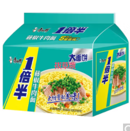 【有货的地区冲~】3.8元包邮！康师傅 方便面藤椒牛肉*5袋