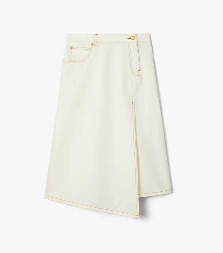 tory burch High Slit Denim Skirt