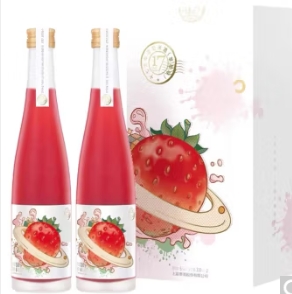 19.9元包邮！十七光年微醺果酒草莓味6度双支