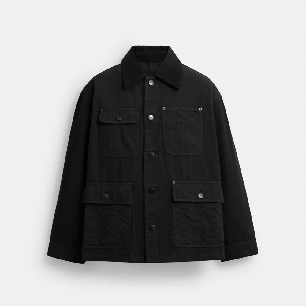 coach chore coat CCA41-BLK