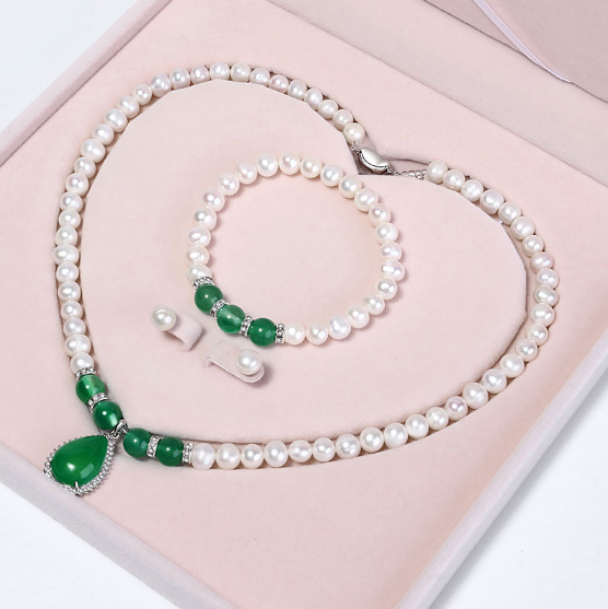 【母亲节礼物】78元包邮！ELO-PEONY 珍珠项链+手链+耳环套装