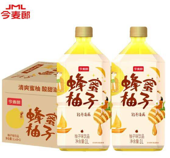 今麦郎茶饮1L大瓶装，8瓶到手价21.9元