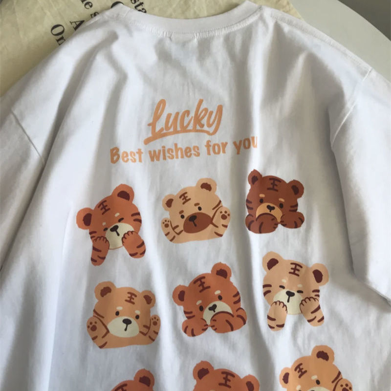 【DISSBOOS】夏季新款纯棉网红女短袖T恤