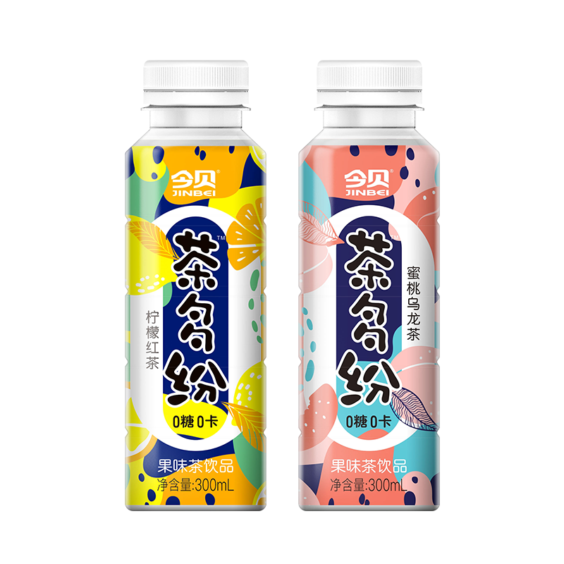 【今贝】茶多纷蜜桃乌龙茶柠檬红茶5瓶